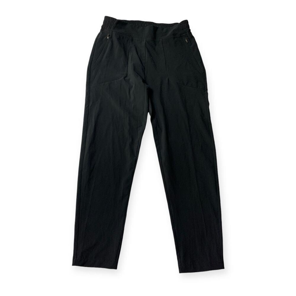 Back country women's medium casual pants joggers black active pull on